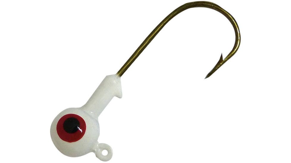 P-Line Jighead, White, 1/8oz, 12 per Pack, PJH18-WHT
