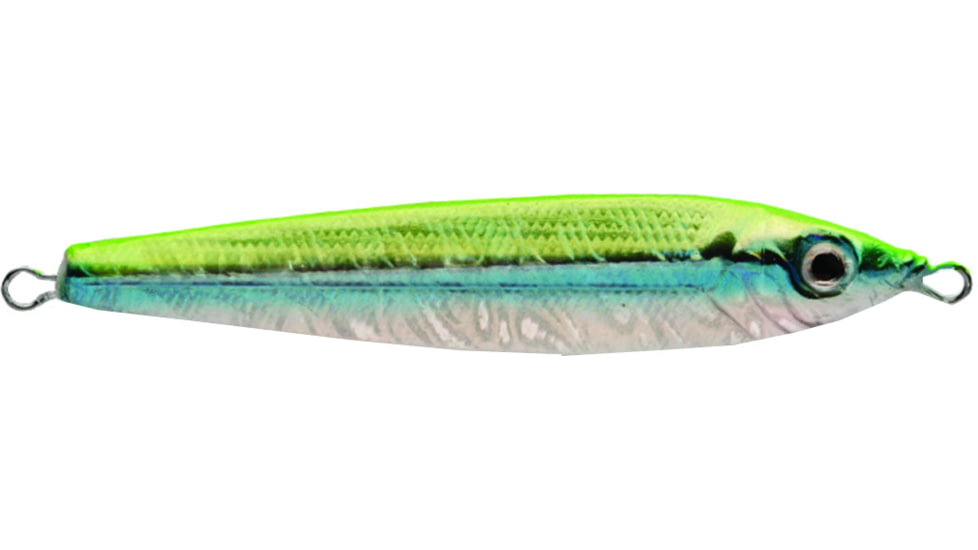 P-Line Laser Minnow Jig, Chartreuse/Silver/Blue, 1/2oz, PLM1/2-04