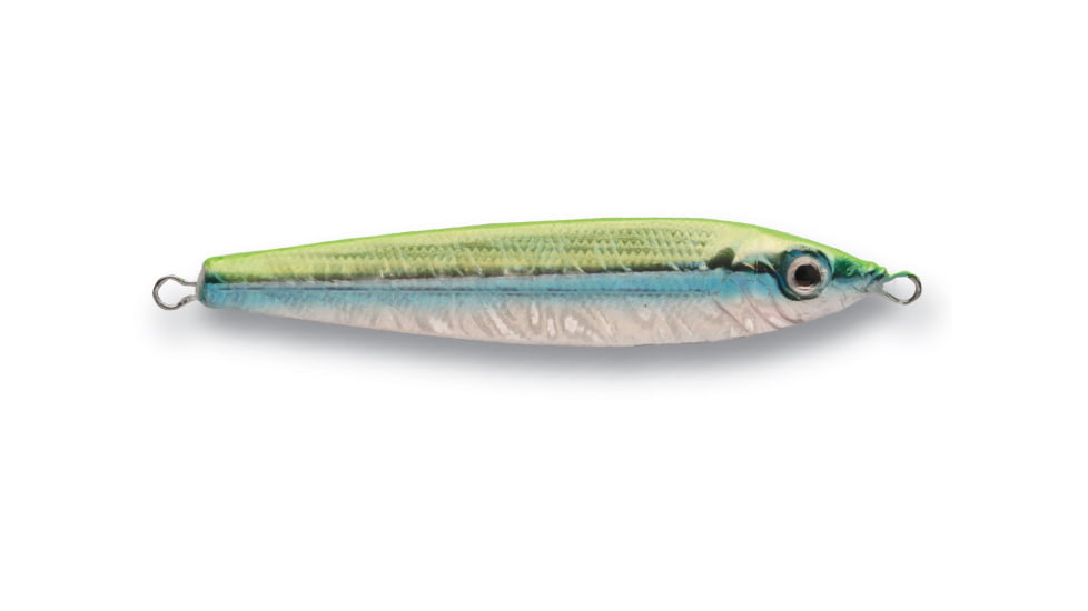 P-Line Laser Minnow Jig, Chartreuse/Silver/Blue, 6oz, PLM6-04