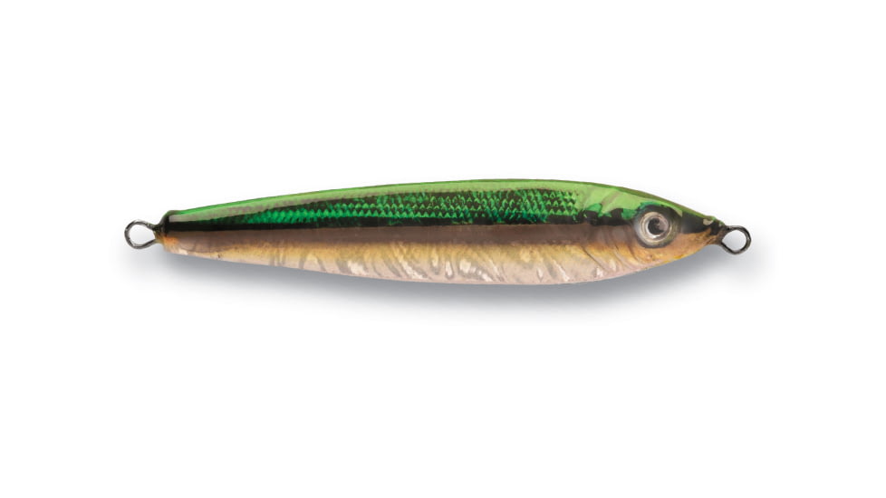 P-Line Laser Minnow Jig, Green/Brown/Yellow/Silver, 6oz, PLM6-10