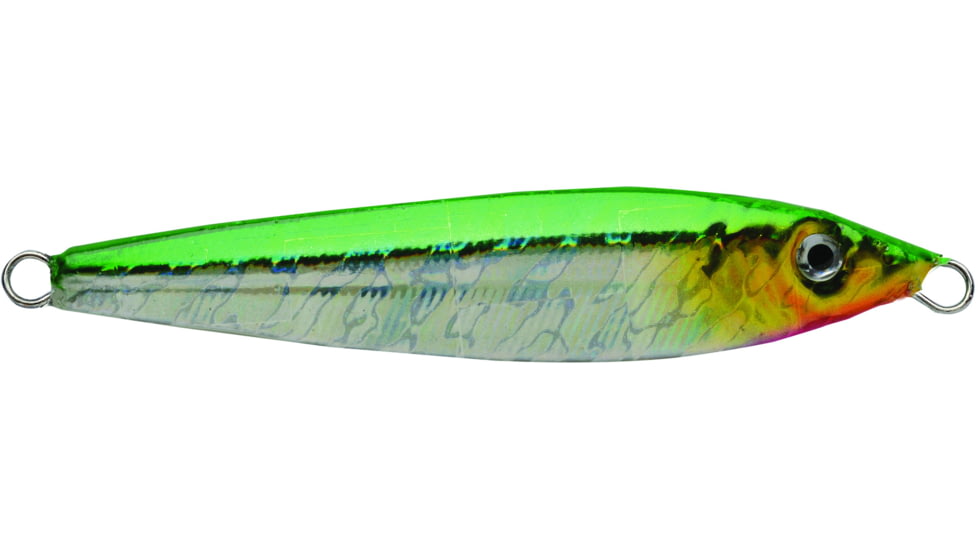 P-Line Laser Minnow Jig, Green Silver Gold, 3oz, PLM3-23