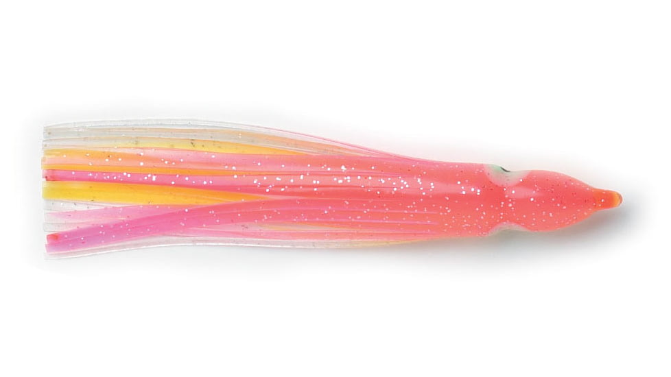 P-Line Sunrise Squid Skirt 4 1/2", Pink/Yellow, 5/Pack, SQ45-254
