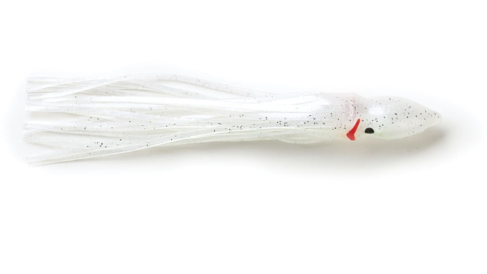 P-Line Sunrise Squid Skirt 4 1/2", White, 5/Pack, SQ45-002