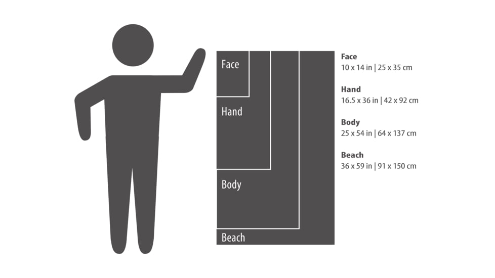 Packtowl Ultralite Towel, Bloom Noir, Face, 11121