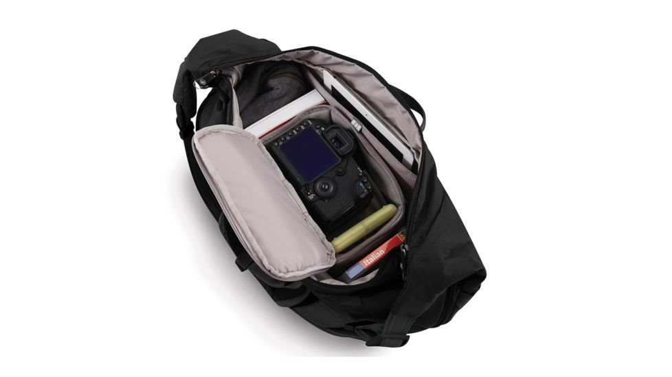 Pacsafe Camsafe V18 Anti-Theft Camera Expandable Sling Bag, 14L, Black 15230100