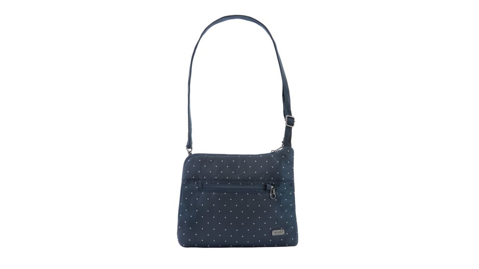 Pacsafe Daysafe Anti-Theft Slim Crossbody Women's Bag, 4.5L, Navy Polka Dot 20500625