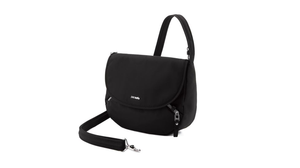 Pacsafe Stylesafe Double Zip Crossbody Bag, Black, 4 Liters, 20630100