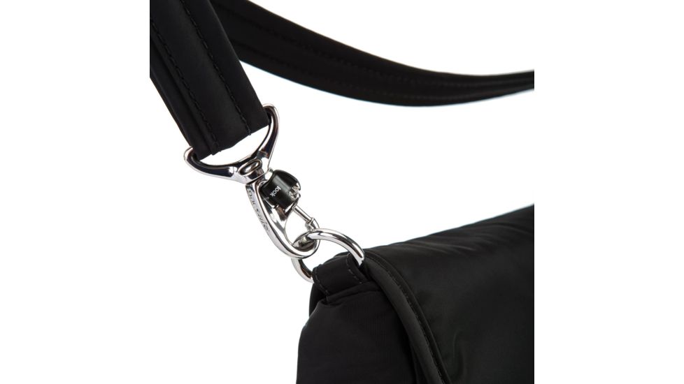 Pacsafe Stylesafe Double Zip Crossbody Bag, Black, 4 Liters, 20630100
