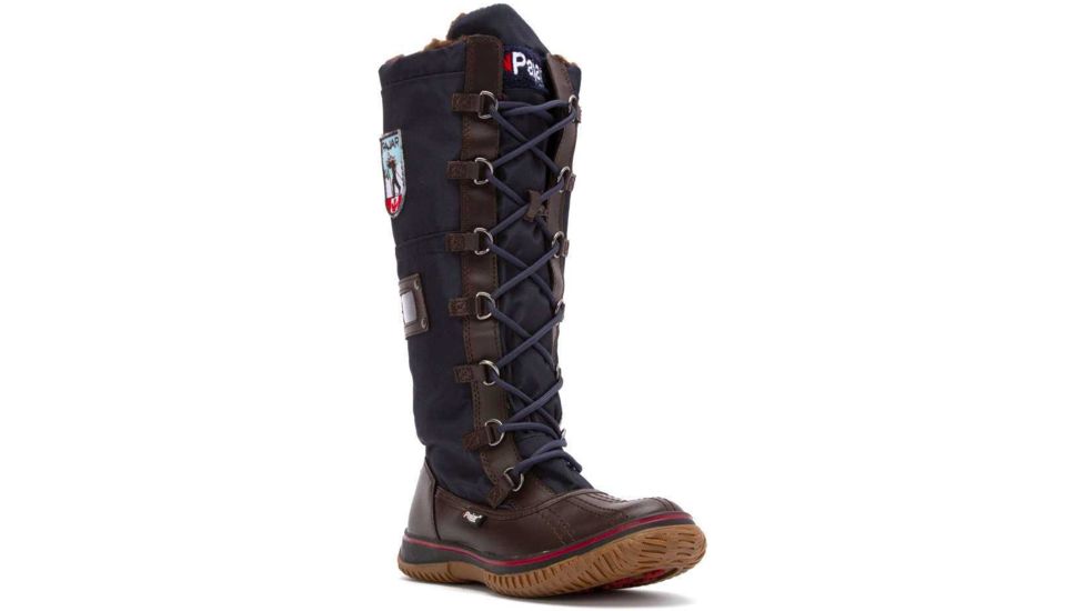 Pajar Grip Zip Winter Boot - Women's-Dark Brown/Navy-Medium-38