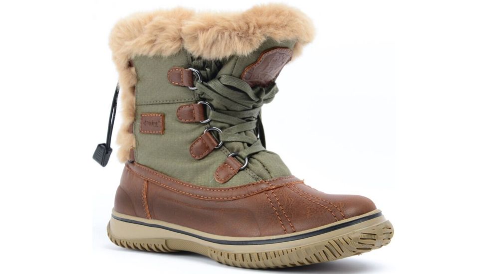Pajar Ice Pick Winter Boot - Women's-Cognac/Mil Green-Medium-40