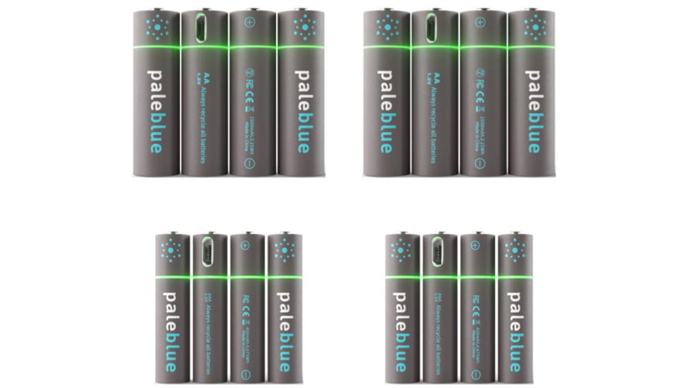 Pale Blue Earth AA and AAA Sustainability Battery Kit, PB-SB-C