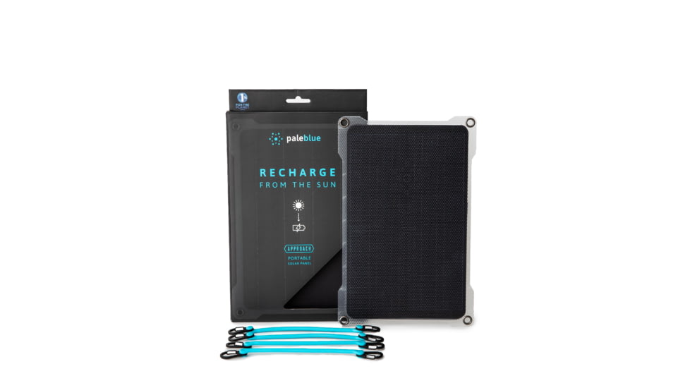 Pale Blue Earth Approach Solar Charger, 7 Watt, Black, 20cm x 30cm x 2mm, PB-AP1-7W