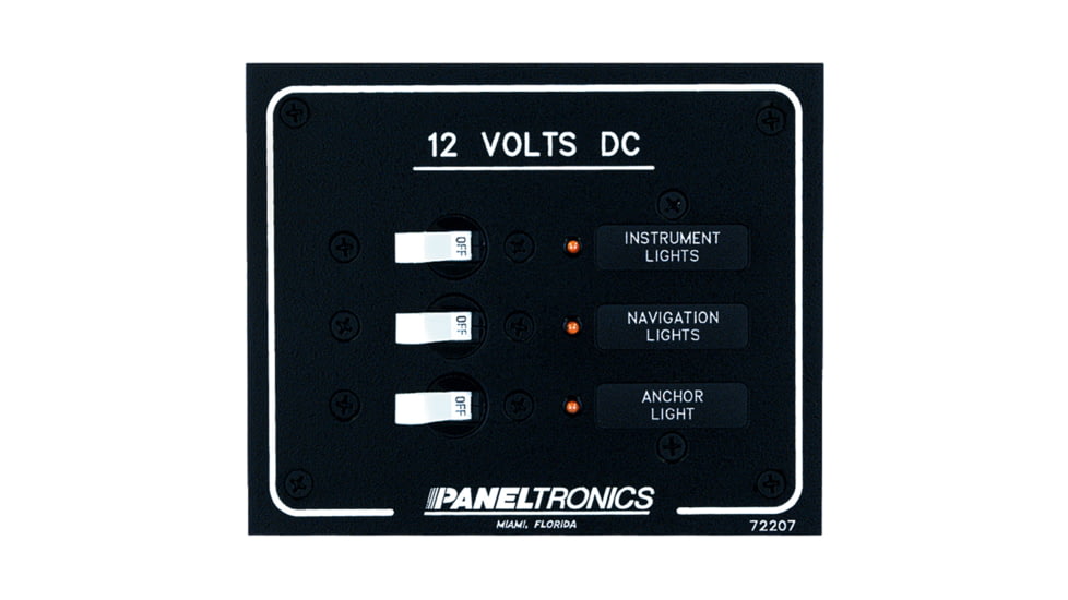 Paneltronics DC 3 Position Breaker Panel w/LEDs Standard 29768