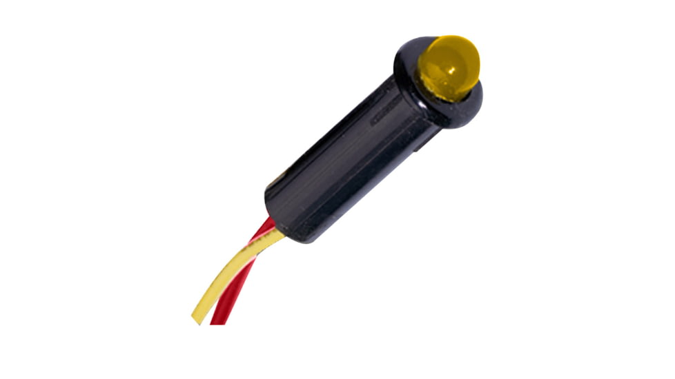 Paneltronics LED Indicator Light - Amber - 24 VDC - 1/4" 29841