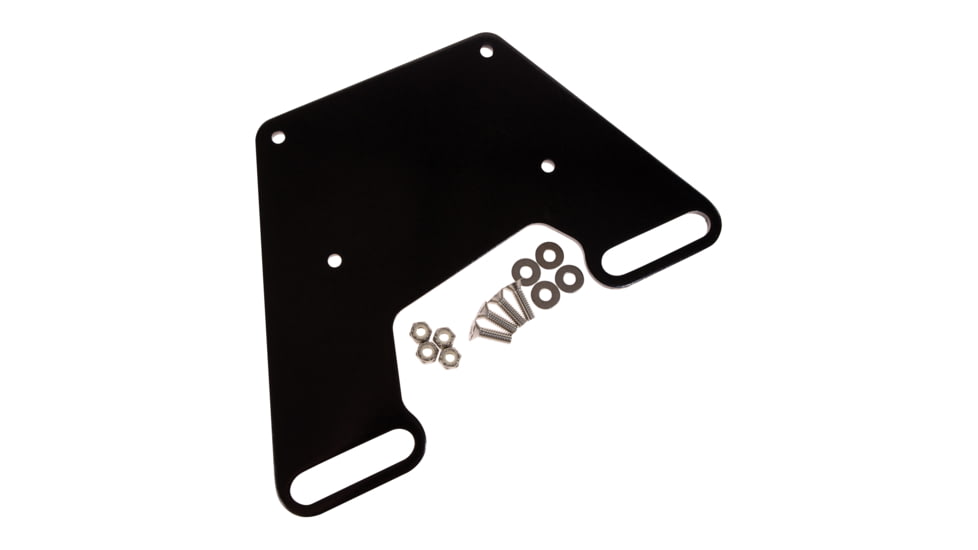 Panther King Pin Anchor System Universal Engine Mount Plate Powder Coat, Black, KPMMP