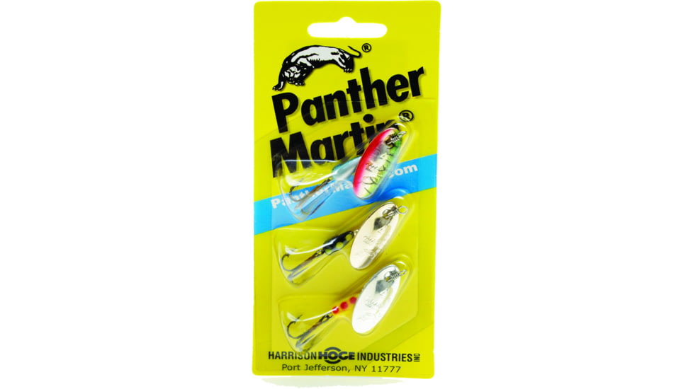 Panther Martin Best Of The Best Spinner Kit, Silver/Gold/Holographic Tiger Green, #4, 1/8oz, BOB3