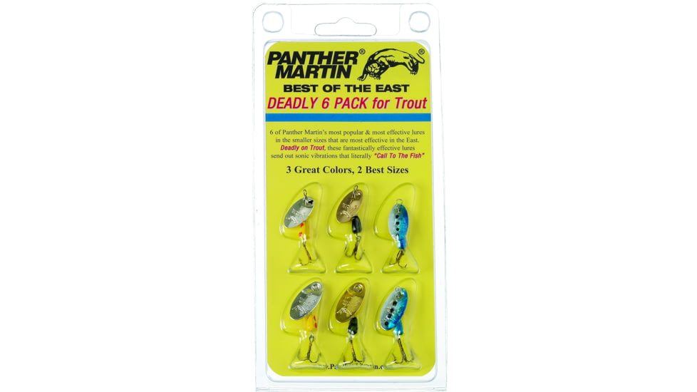 Panther Martin Best Of The East Spinner Kit, #1/#2, Assorted, 6/Pack, BE6