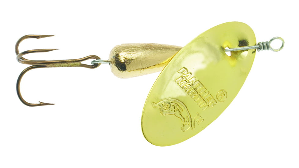 Panther Martin Classic Patterns In-Line Spinner, #1, 1/32 oz, All Gold, 1PMAG
