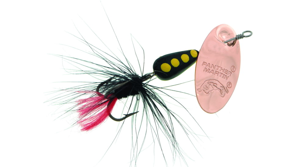 Panther Martin Classic Patterns In-Line Spinner, #2, 1/16 oz, Regular Fly Copper/Black/Black, 2PMRF-CBBK