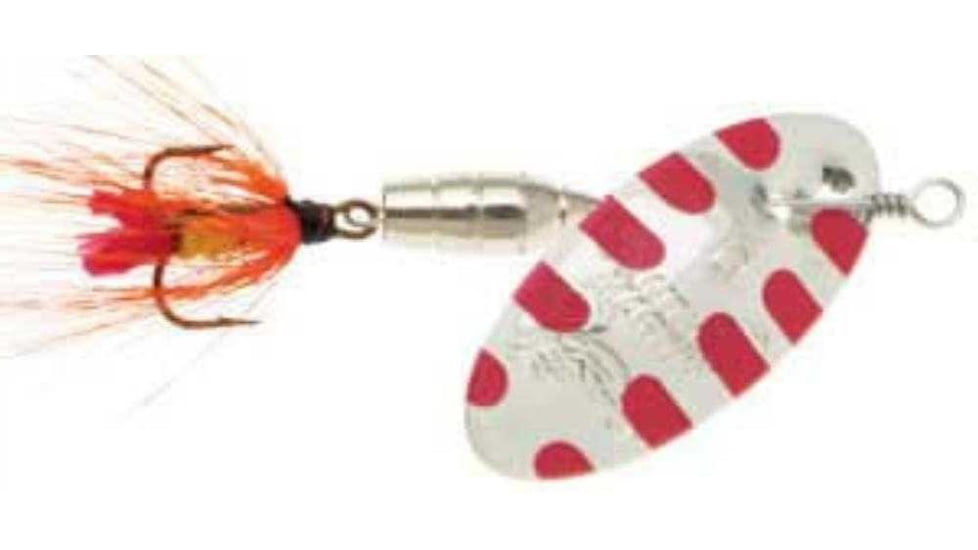 Panther Martin Classic Patterns In-Line Spinner, #4, 1/8 oz, Salmander Silver-Yellow, 4PMFSAL-SY