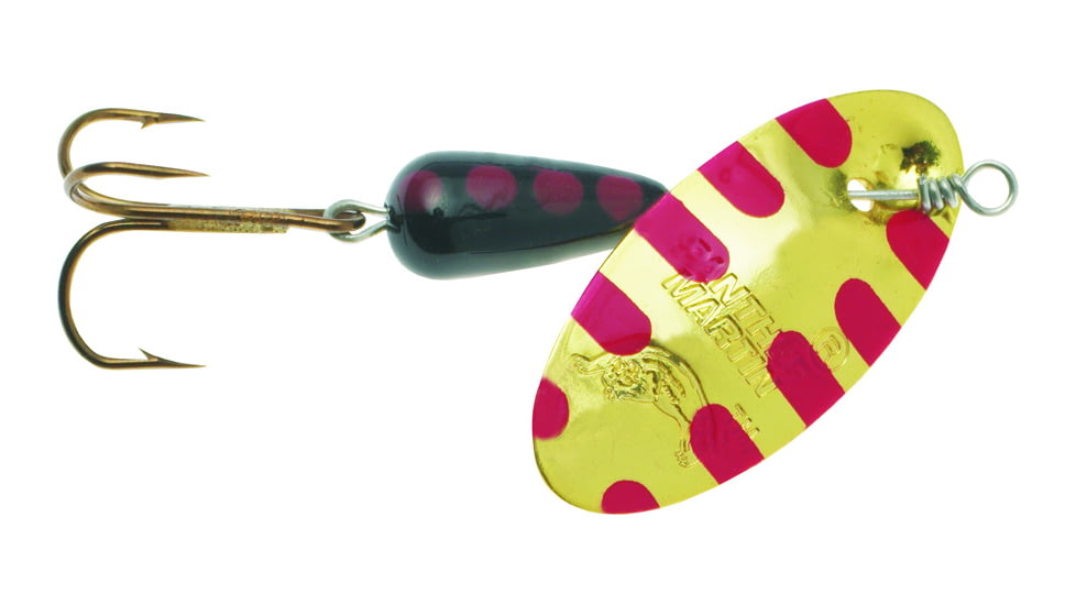 Panther Martin Classic Patterns In-Line Spinner, #4, 1/8oz, Salamander Gold, 4PMRSAL-G