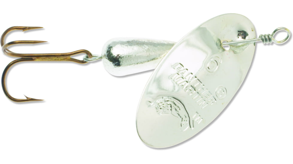 Panther Martin Classic Patterns In-Line Spinner, #4, 1/8oz, Silver, 4PMAS