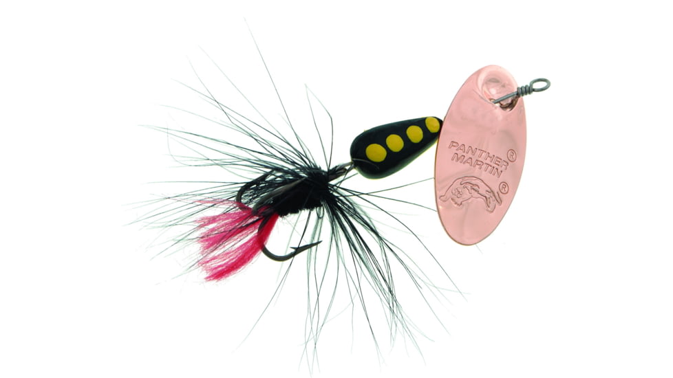 Panther Martin Classic Patterns In-Line Spinner, #6, 1/4 oz, Regular Fly Copper/Black/Black, 6PMRF-CBBK
