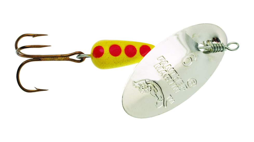 Panther Martin Classic Regular In-Line Spinner, #6, 1/4oz, Silver, 6PMR-S