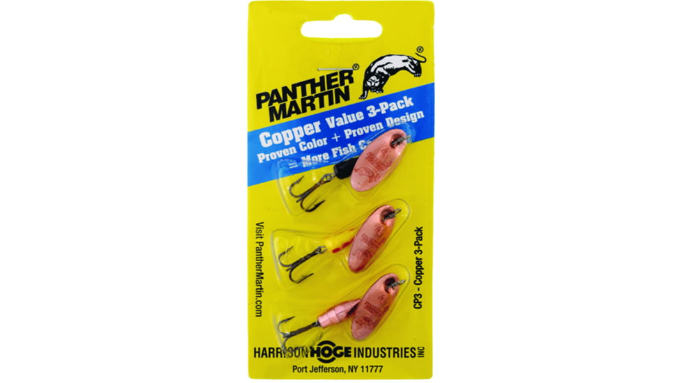Panther Martin CP3 Spinner Kit, 1/8 oz, Copper, 3/Pack, CP3