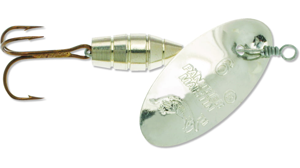 Panther Martin Deluxe Regular In-Line Spinner, #1, 1/32oz, Silver, 1PMD-S