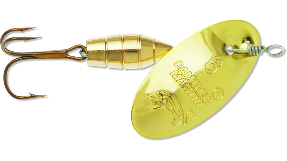 Panther Martin Deluxe Regular In-Line Spinner, #2, 1/16oz, Gold, 2PMD-G