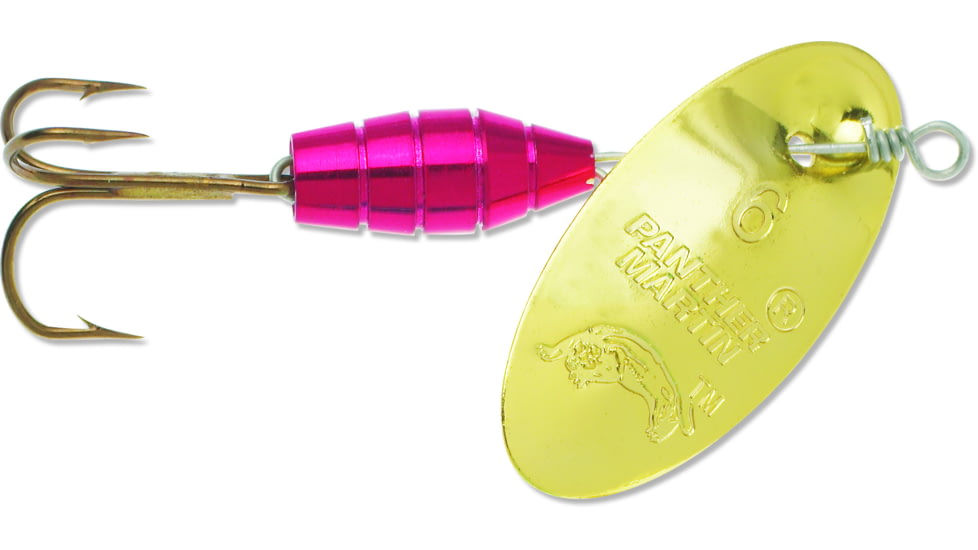Panther Martin Deluxe Regular In-Line Spinner, #4, 1/8 oz Metallic Red &amp; Gold, 4PMMR-G