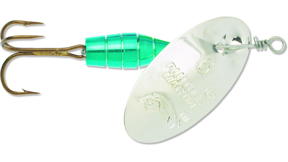 Panther Martin Deluxe Regular In-Line Spinner, #6, 1/4 oz Metallic Light Blue &amp; Silver, 6PMMB-S