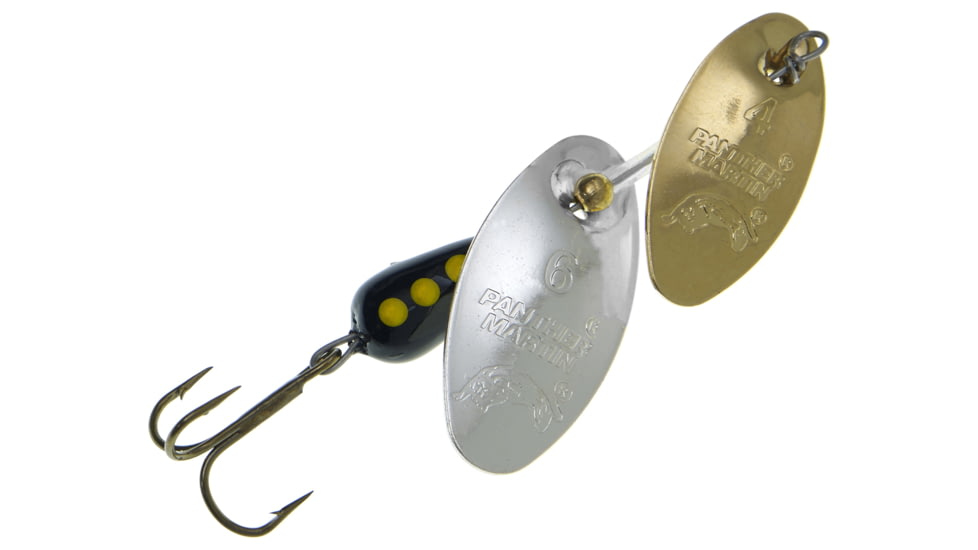 Panther Martin Dual Flash Spinner, Gold &amp; Silver, Size 4, 4DFPMDF-GS