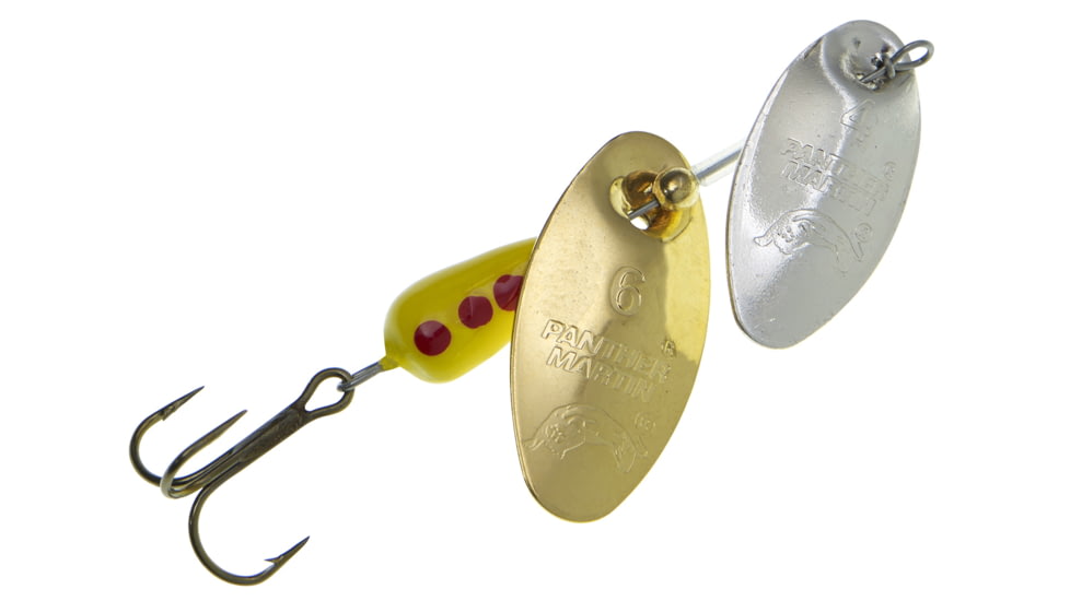 Panther Martin Dual Flash Spinner, Silver &amp; Gold, Size 6, 6DFPMDF-SG