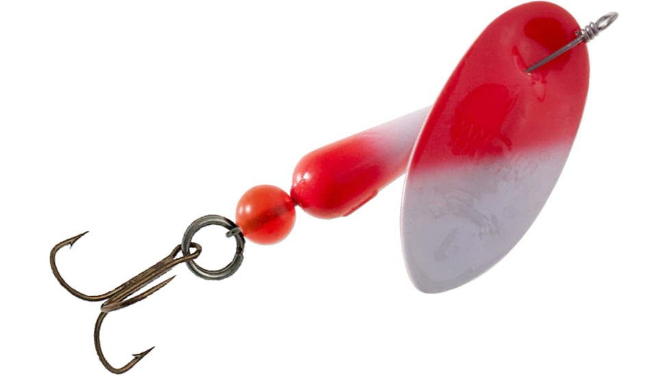 Panther Martin FishSeeUV In-Line Spinner, #15, 1/2 oz, Red &amp; White, 15PMSSTUV-RW