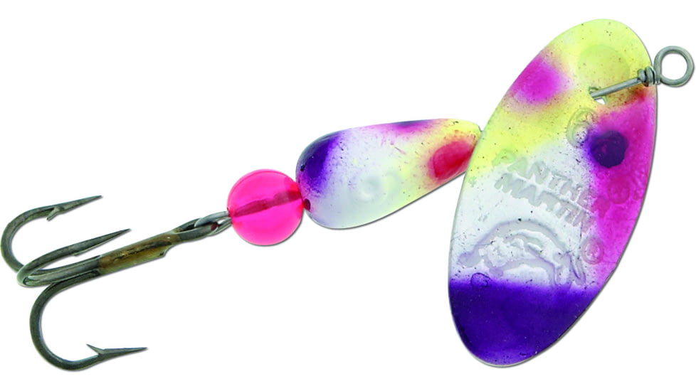 Panther Martin FishSeeUV In-Line Spinner, #9, 3/8 oz Chartreuse/Purple/Pink, 9PMUV-CPP