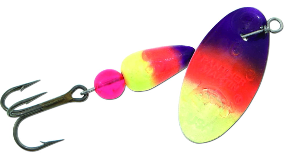 Panther Martin FishSeeUV In-Line Spinner, Number 9, 3/8 oz Chartreuse/Orange Pink/Purple, 9PMUV-COP