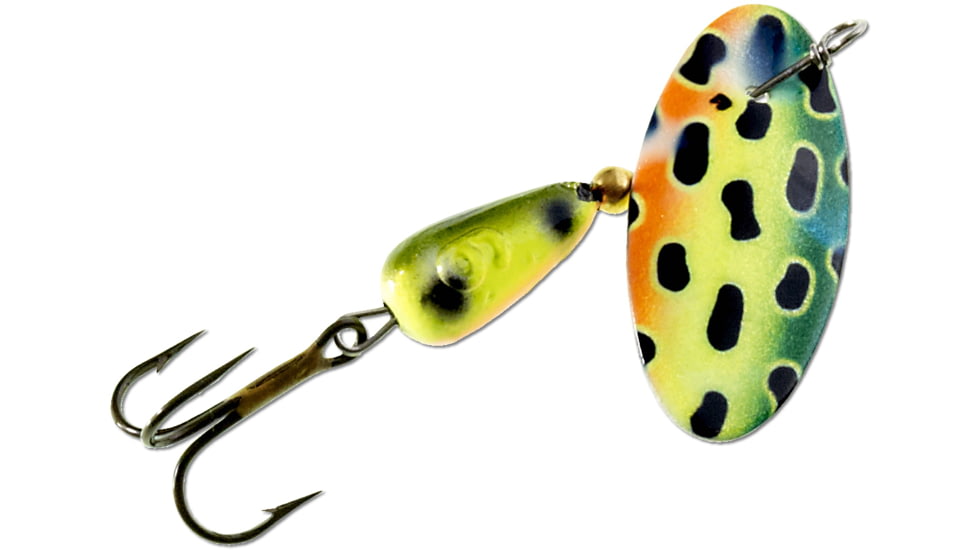 Panther Martin FishSeeUV Vibrant Image In-Line Spinner, #4, 1/8 oz, Bullfrog, 4PMVIUV-VIBF