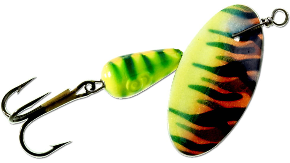Panther Martin FishSeeUV Vibrant Image In-Line Spinner, #4, 1/8 oz, Firetiger, 4PMVIUV-VIFT
