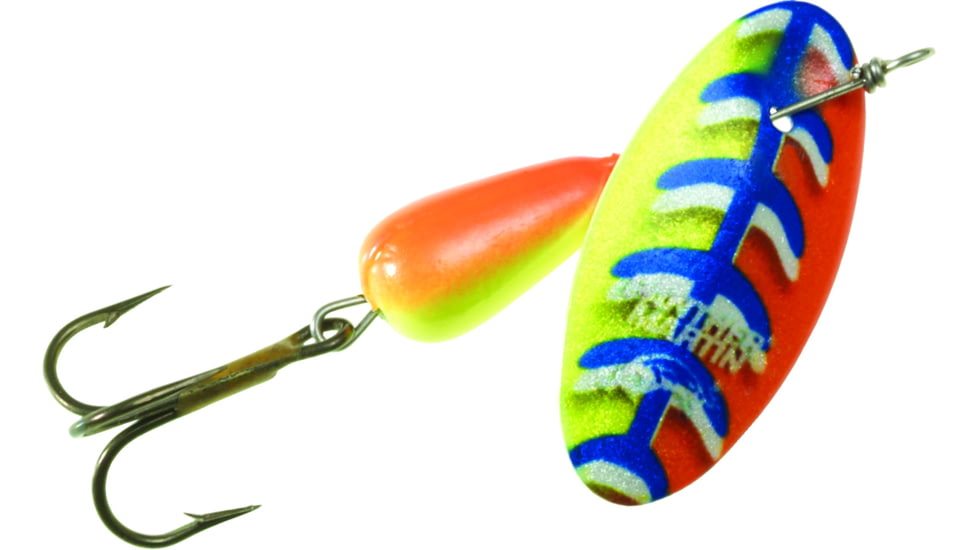 Panther Martin FishSeeUV Vibrant Image In-Line Spinner, #4, 1/8 oz, Orange &amp; Chartreuse, 4PMVIUV-VIOC