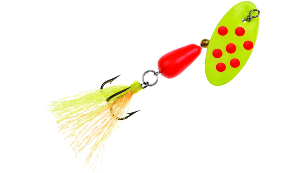 Panther Martin Flash-A-Bou Go-Glo In-Line Spinner #2, 1/16 oz, Chartreuse Orange, 2PMGGFCHO