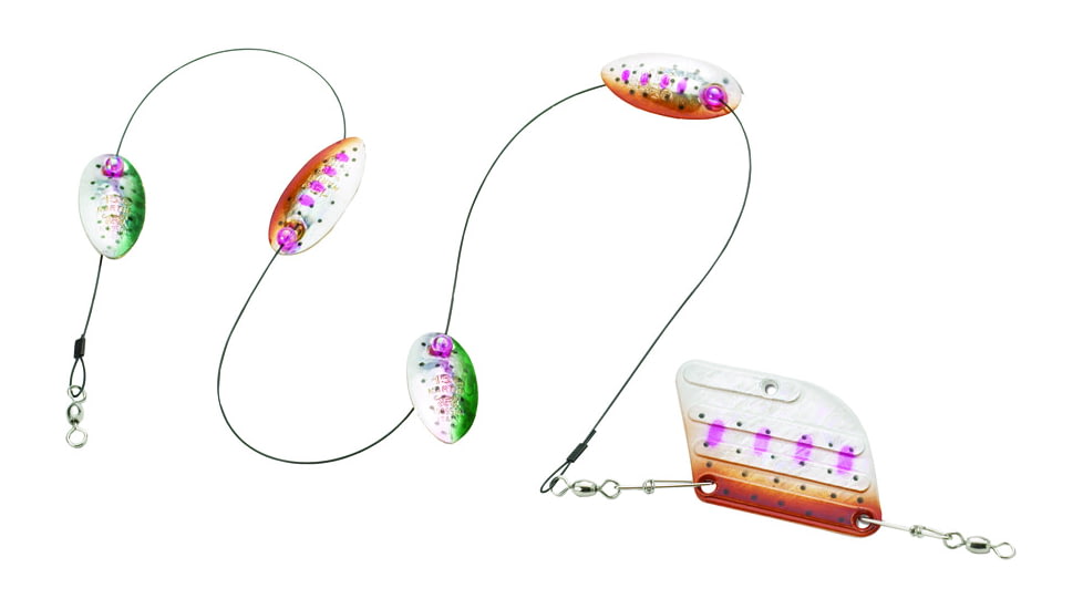 Panther Martin High Lake Troll, #15, 1 oz, Mark Drag Rudder Rainbow &amp; Trout, 15MDR-RTH