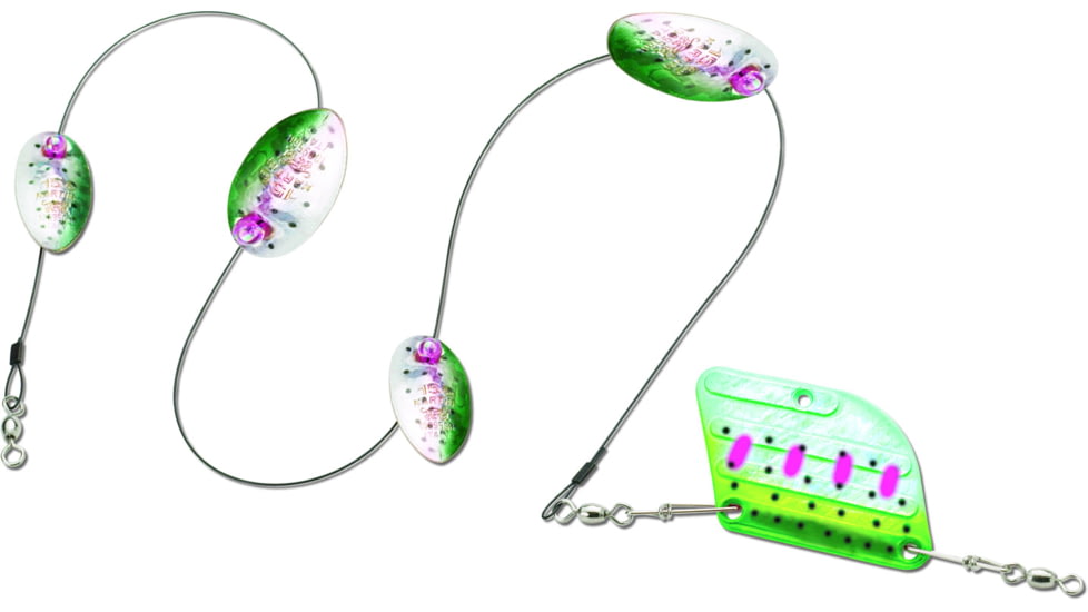 Panther Martin High Lake Troll, #28, 2.2 oz, Mark Drag Rudder Rainbow &amp; Trout, 28MDR-RTH