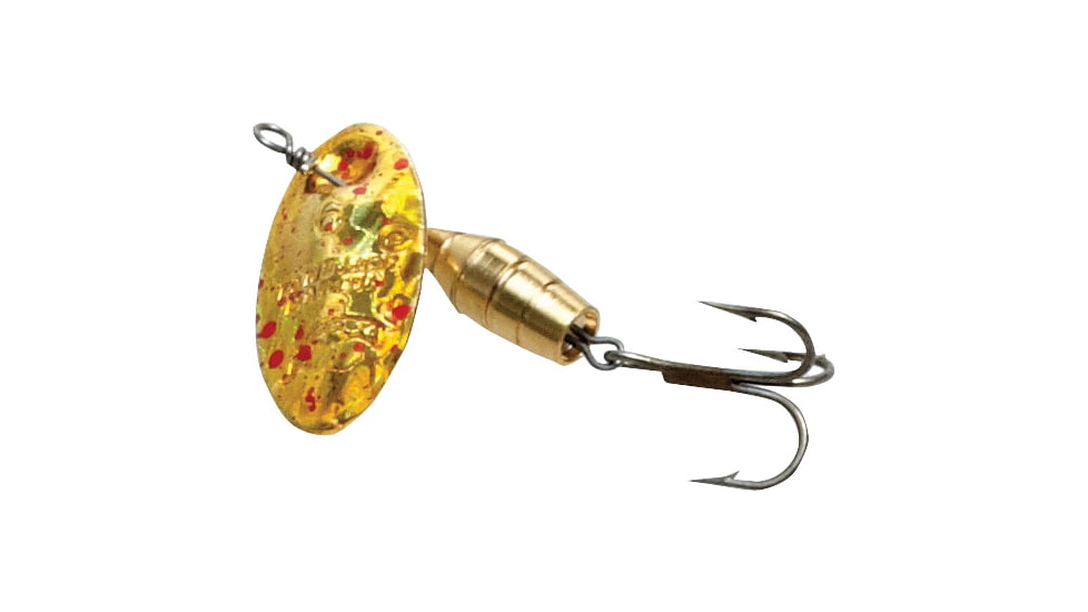 Panther Martin Holographic Deluxe In-Line Spinner #1, 1/32 oz, Holographic Gold &amp; Red Speckled, 1PMHD-GRSK