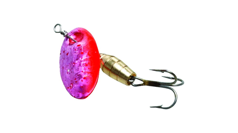 Panther Martin Holographic Deluxe In-Line Spinner #4, 1/8 oz, Holographic Red &amp; Orange, 4PMHD-ROH