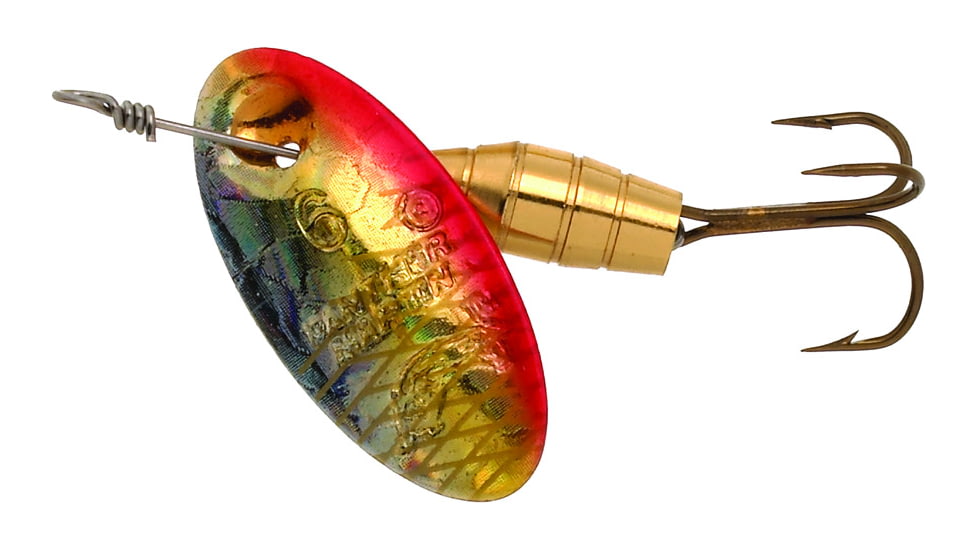 Panther Martin Holographic Deluxe In-Line Spinner #6, 1/4oz, Holographic Gold &amp; Orange, 6PMHD-GOH