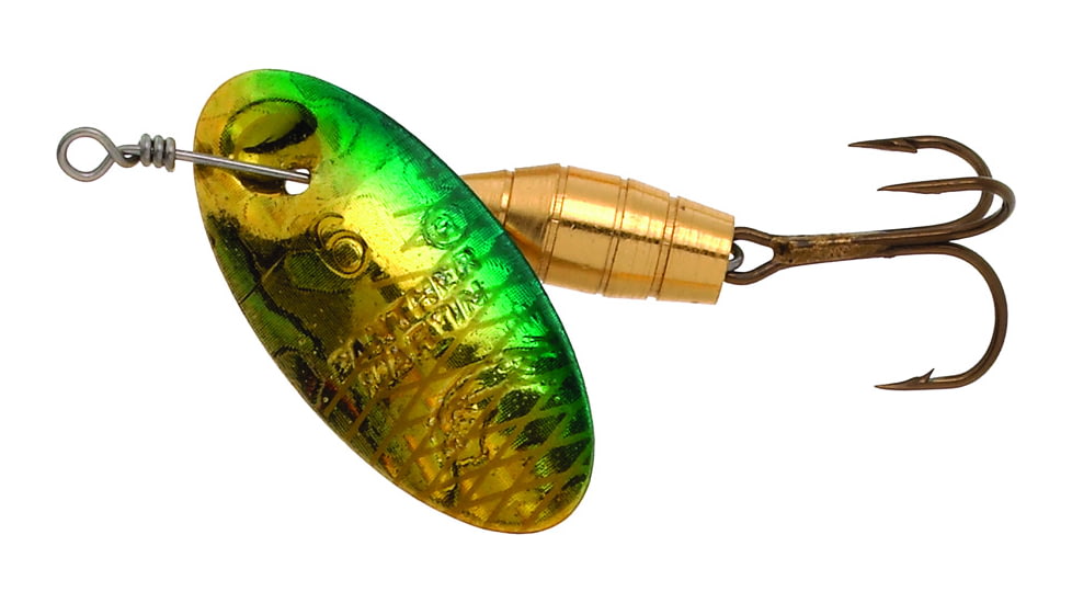 Panther Martin Holographic Deluxe In-Line Spinner #6, 1/4oz, Holographic Green &amp; Gold, 6PMHD-GGH