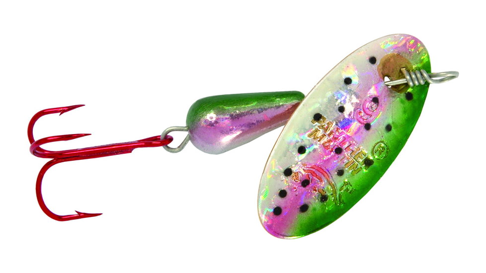 Panther Martin Holographic Red Hook In-Line Spinner, #4, 1/8oz, Rainbow Trout, 4PMHRH-RTH