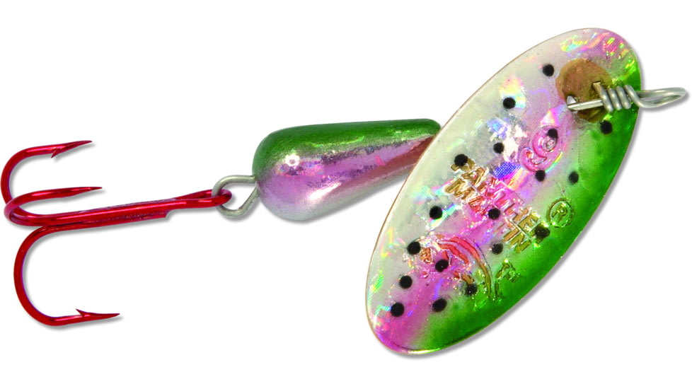 Panther Martin Holographic Red Hook In-Line Spinner, #6, 1/4oz, Rainbow Trout, 6PMHRH-RTH